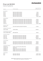 Dynaudio - Price List 2025 